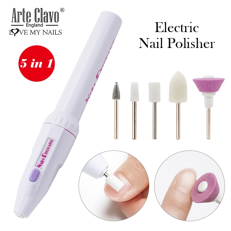 Bedste priser elektrisk neglepolerer manicure maskine fræsebor sæt poleringspen negletilbehør gel neglelak fjern