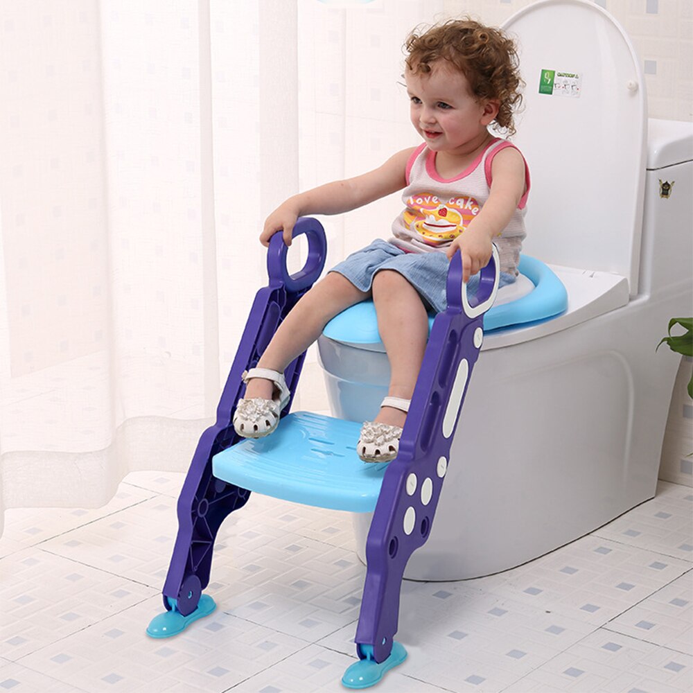 Baby Wc Opvouwbare Baby Zindelijkheidstraining Achterbank Met Verstelbare Ladder Voor Jongens En Meisjes Draagbare Veiligheid Potje Sofa Kussen