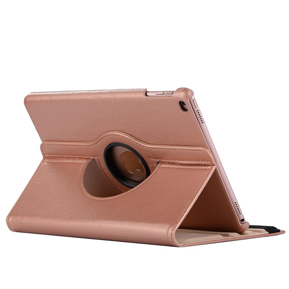 Case for Apple iPad 10.2 Case A2197 A2200 A2198 A2232 360 Degree Rotating Leather Smart Sleep Auto Awake Cover Funda Coque: Rose Gold