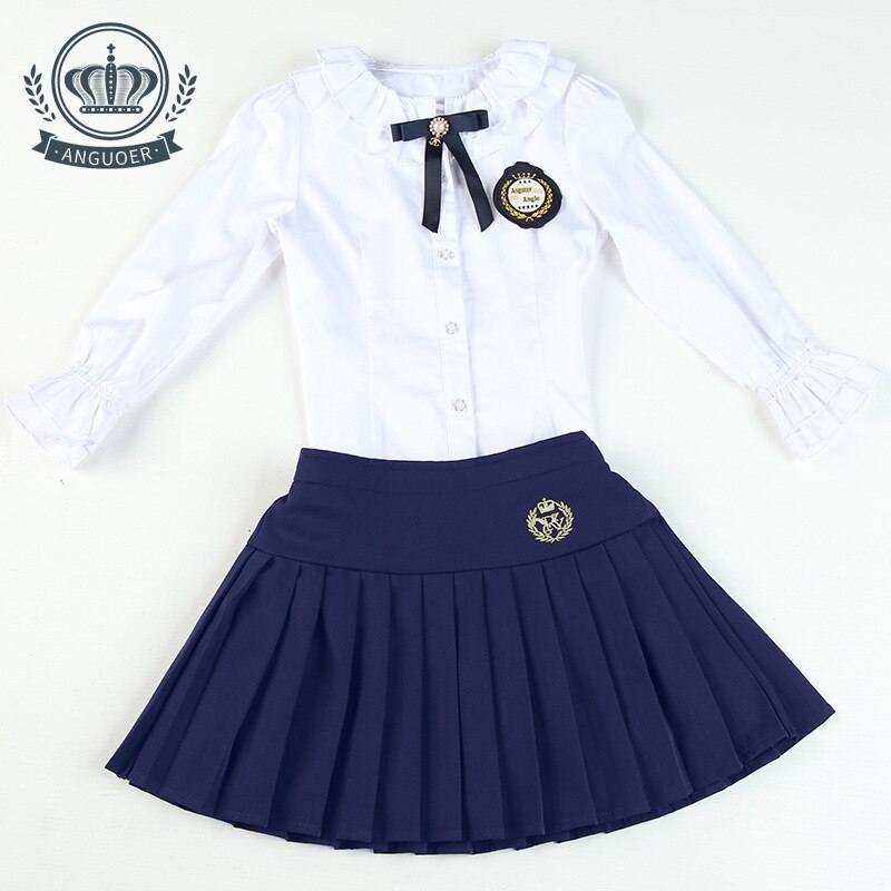 Kids Kindergarten Uniform Students British Style School Uniform Children's Long Sleeve School Clothes Primary 2pcs Suits D-0601