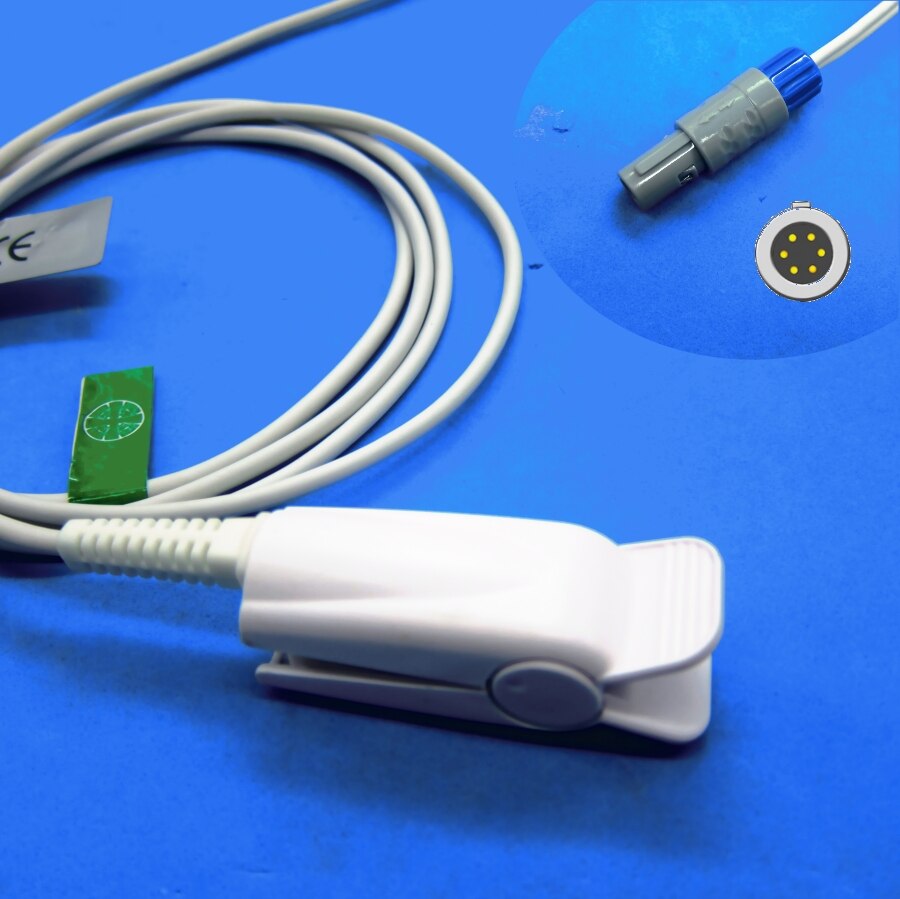 Capteur spo2 d'agrafe de doigt adulte d'awt de câble Long pour le moniteur patient de zondan ZD120: Adult NK Finger Clip