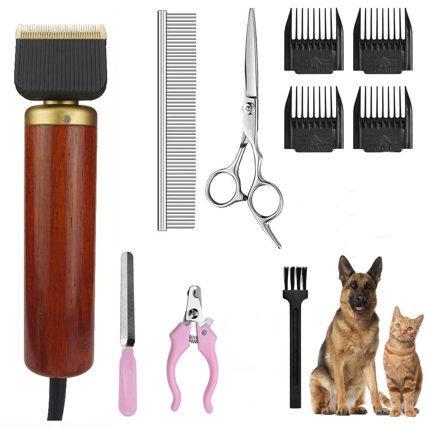 Pet Trimmer Scissors Dog Cattle Rabbits Shaver 55W High Power Horse Grooming Electric Hair Clipper Cutting Machine