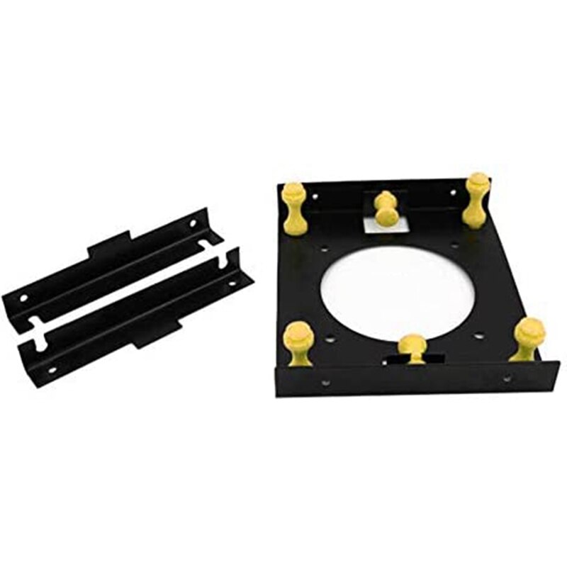 3.5 Inch Harde Schijf Schokdemper Beugel Met Schroeven Voor Pc Case 3.5 Hdd Naar 5.25 Dvd Rom Bay adapter