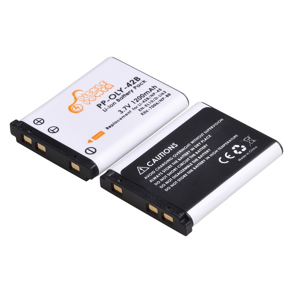 NP-45 Li-40B Li-42B EN-EL10 D-Li63 Li108 NP-80 KLIC-7006 Battery and Charger for Nikon Coolpix S4000 S210 S220 S230 S570