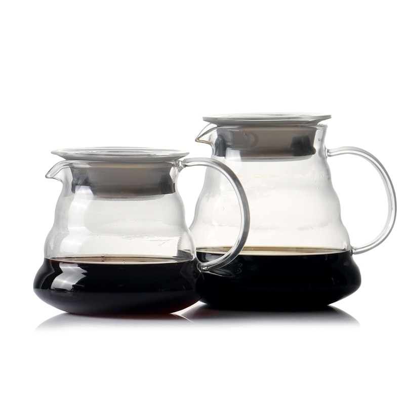 Giet over koffiezetapparaat hittebestendig borosilicaatglas handgemaakte koffiepercolator koffiefilter 400ml/600ml