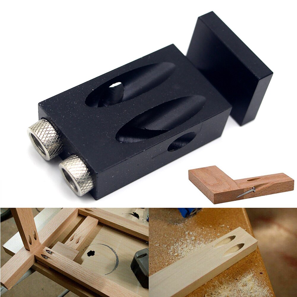 Workshop Aluminum Alloy Drill Bits Allen Key Mini Portable Woodworking Pocket Hole Jig Set Punch Locator Durable Screwdriver