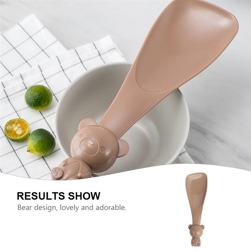 1pc verticale rijstlepels in de vorm van een schattige beer in de vorm van een rijstlepel