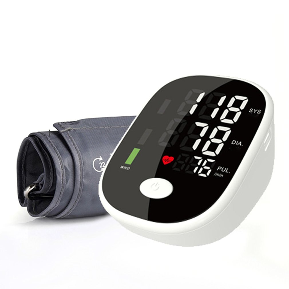 Bloeddrukmeter Automatische Digitale Lcd Display Pols Monitor Heart Beat Rate Pulse Meter Meet Automatische Tonometer: 03