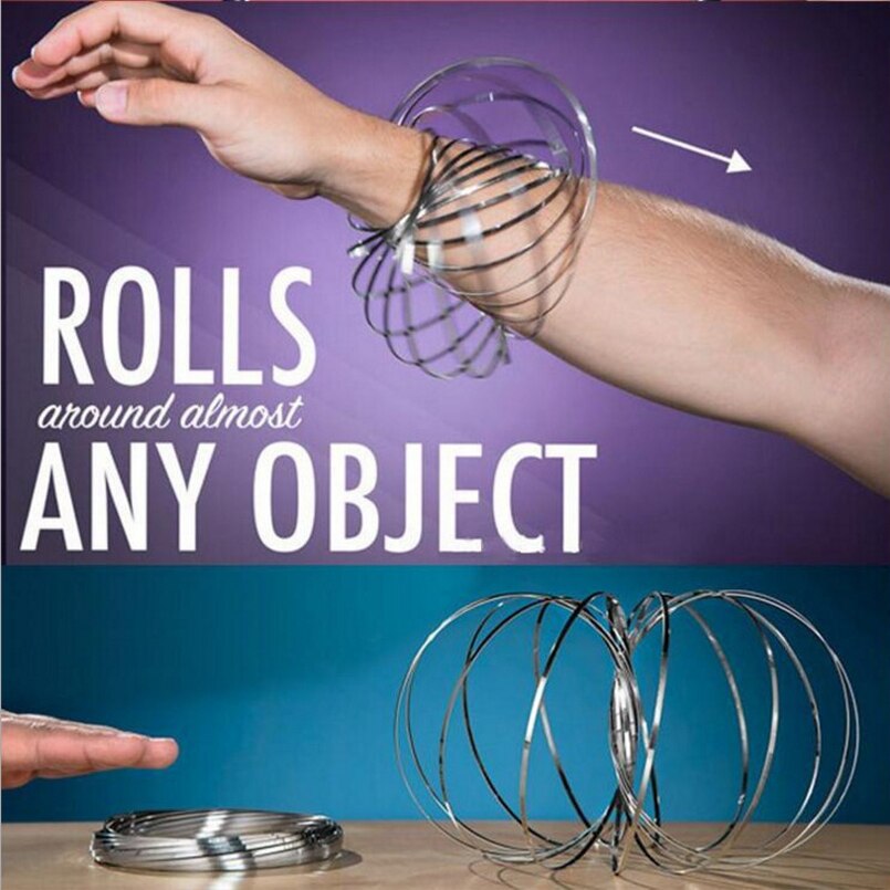 Toroflux Amazing Flow Toy Flow Ring Kinetic Spring Toys FlowRing Kinetic Spring Toy 3D Sculpture Ring Amazing Flow Ring Toy