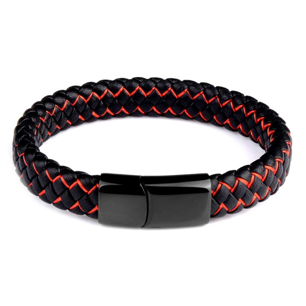 To My Son Love You Forever lederen gevlochten armband