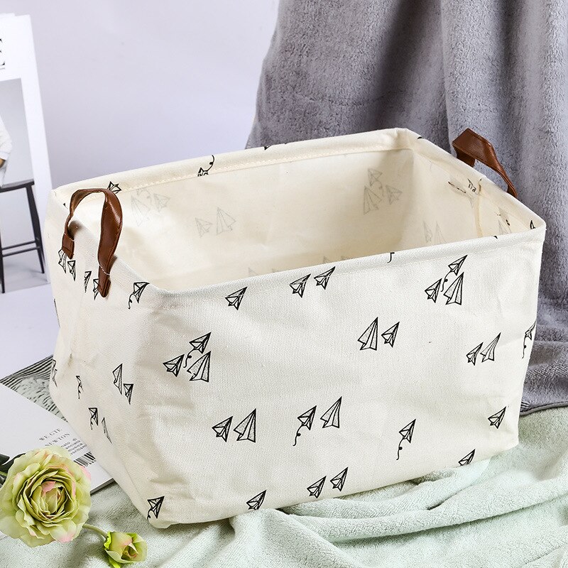 Cube boîte de rangement toile tissu panier de rangement jouet organisateur avec poignées panier pour maison bureau vêtements jouet étagère panier: Color 2