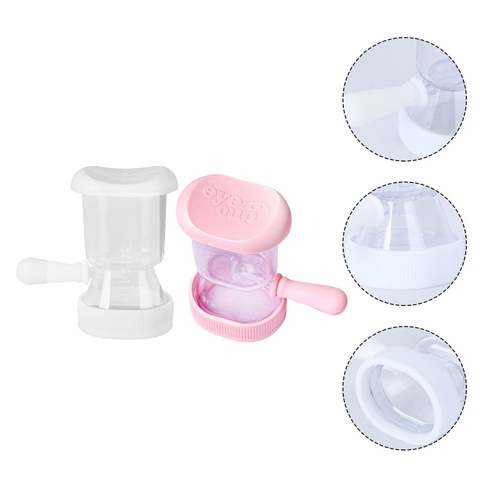 2pcs Eye Bath Cup Silicone Eye Wash Cup Eye Cleaner Eyes Cleaning Cup Eye Cleaning Tool for Home: Default Title