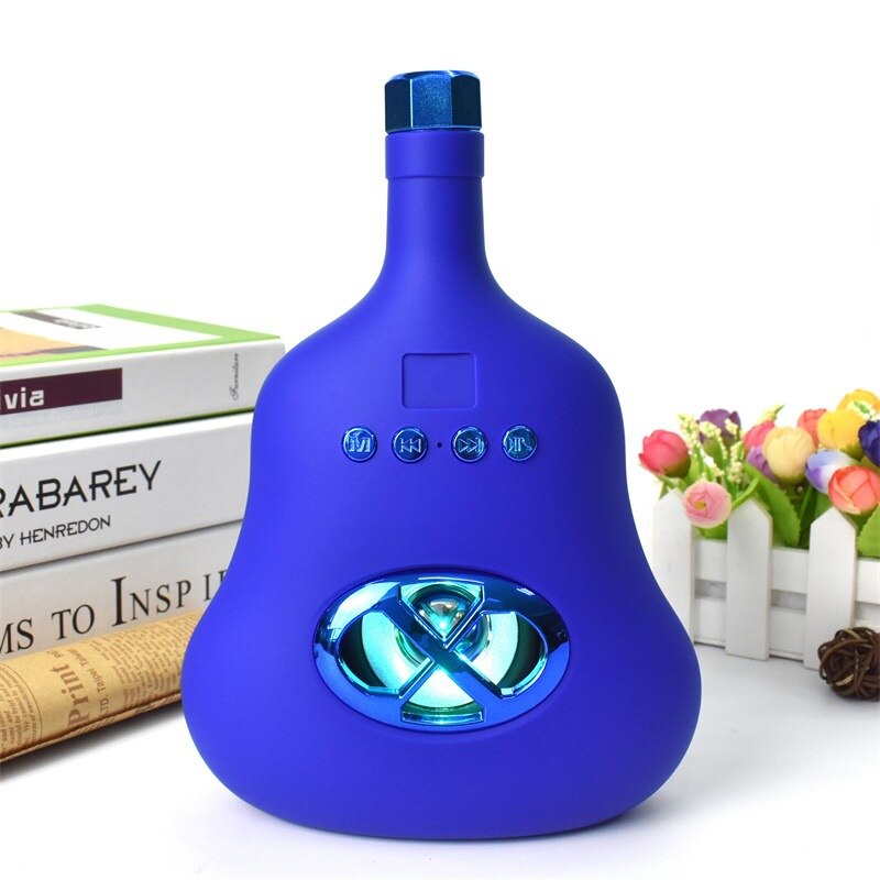 Novo cartão de garrafa de vinho alto-falante bluetooth, rádio, música inteligente, áudio bluetooth, um dropshipping: 1