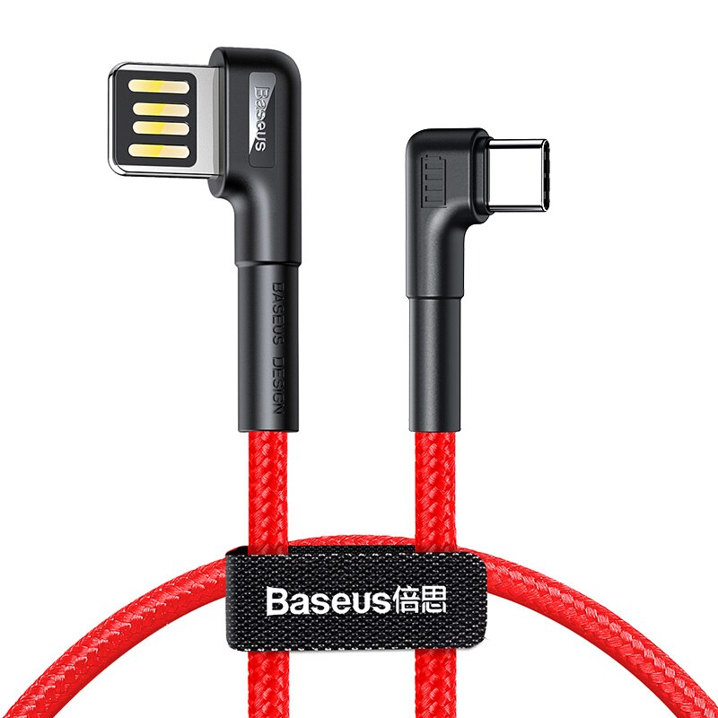 Baseus Usb Type C Kabel QC3.0 3A Snel Opladen Draad Voor Huawei Mate30 P30 Pro Xiaomi Oplader Draad USB-C Type -C Data Cord: Red 0.5M