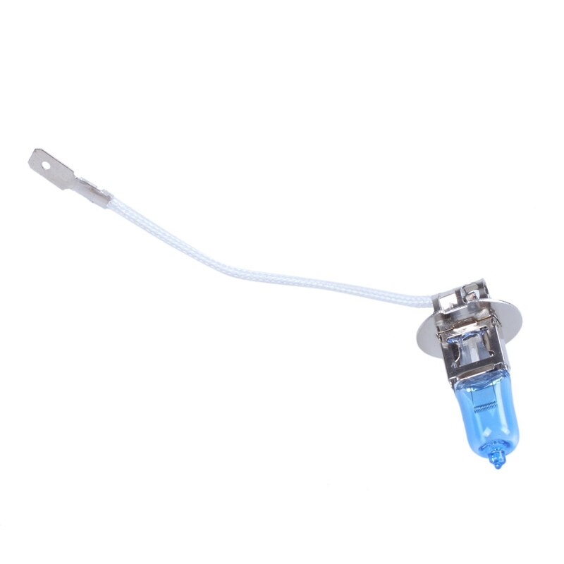 2x h3 55w gele auto rijden mist xenon halogeen vervangen koplamp lamp gloeilamp & 2 stuks  dc 12v 55w h3 super witte halogeen auto f