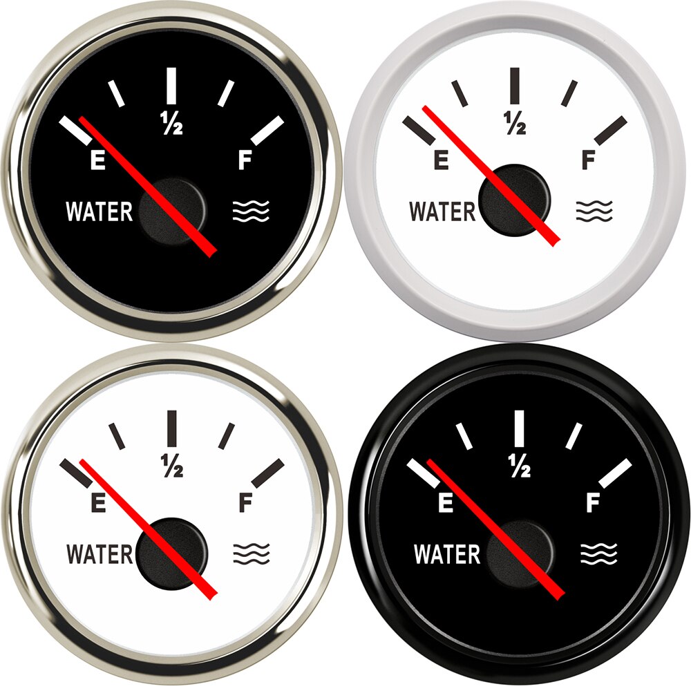 100Mm 125Mm 275Mm 375Mm Water Niveau Sensor Met Rode Backlight 52Mm Water Level Gauge 0-190Ohm water Tank Niveau Indicator Meter