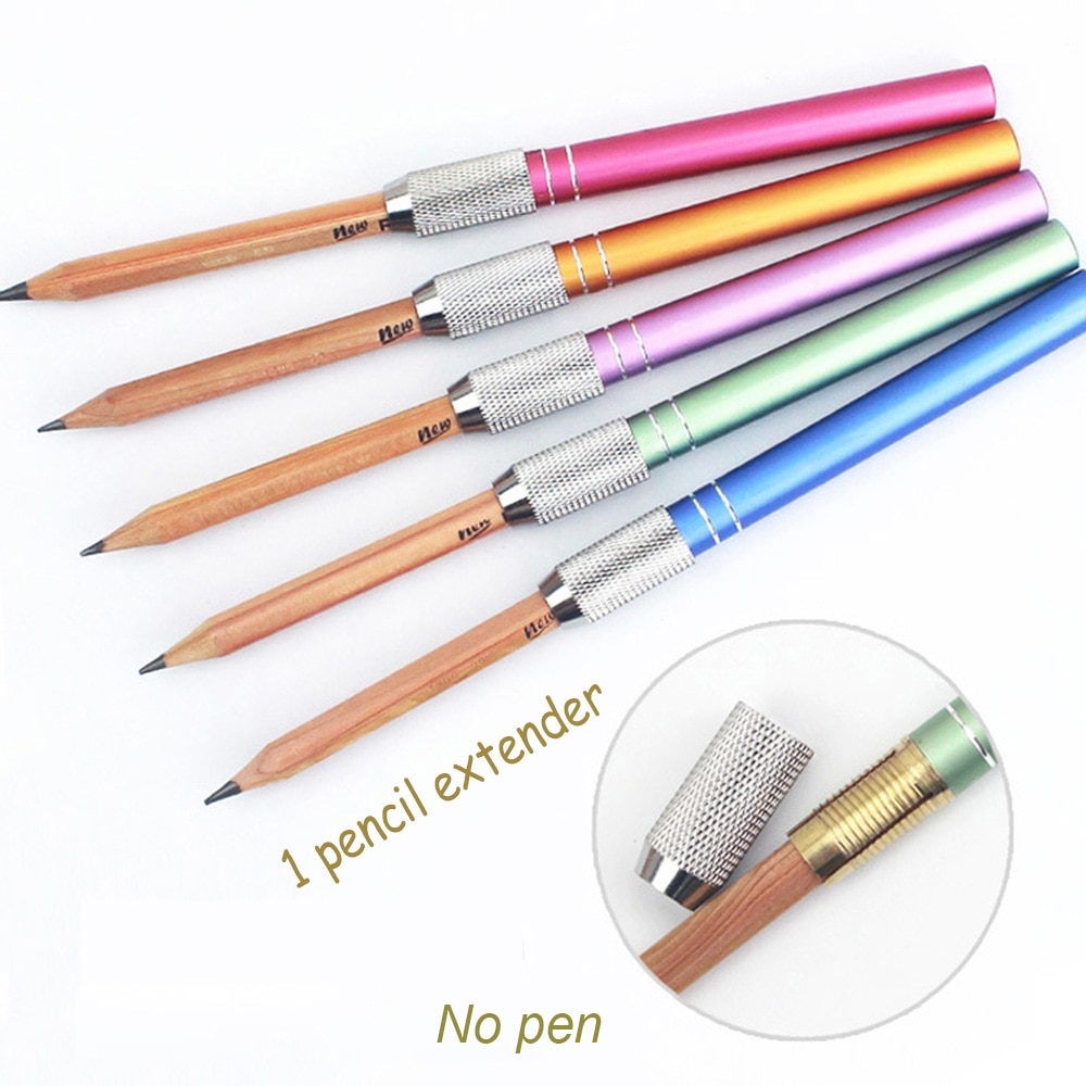 Multi Kleur Potlood Extender Houder Schets Verstelbare Potlood Extender Schilderen Art Schrijven Tool Voor School Office