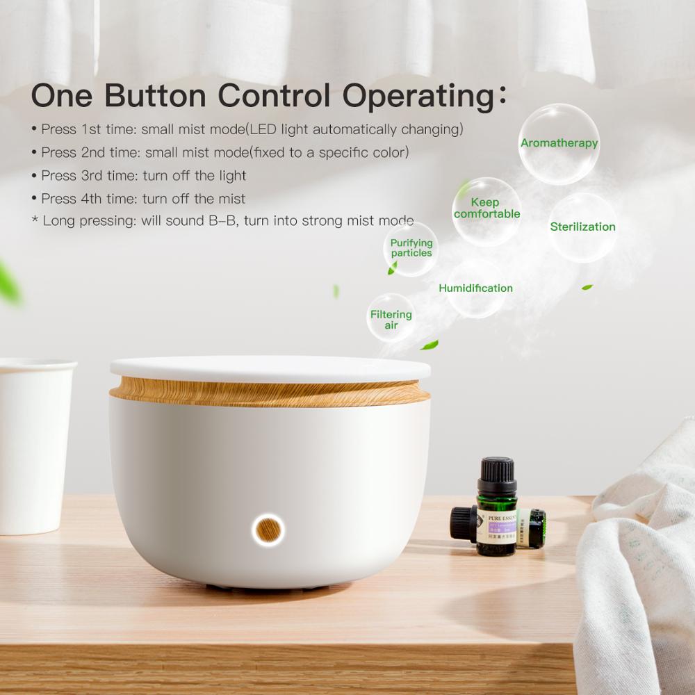 GX.Diffuser Essential Oil Diffuser 2 Mist Mode 500ml Aromatherapy Diffuser BPA-Free Ultrasonic Cool Mist Air Humidifier For Home