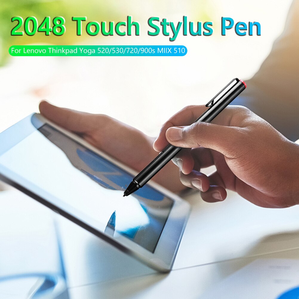 2048 Touch Stylus Pen for Lenovo Thinkpad Yoga460/260/520/530/720/900s MIIX 4/5 MIIX 510/700/710/720 Flex 15 Active Pen