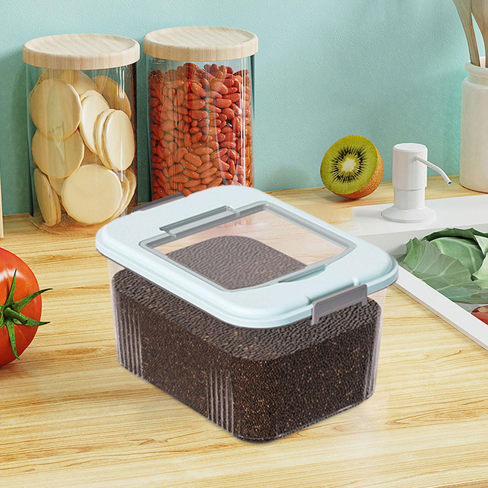 Grain Rice Storage Container Kitchen Organization Rice and Grain Storage Pantry Store for Flour Nuts Dry Food Cereal Rice
