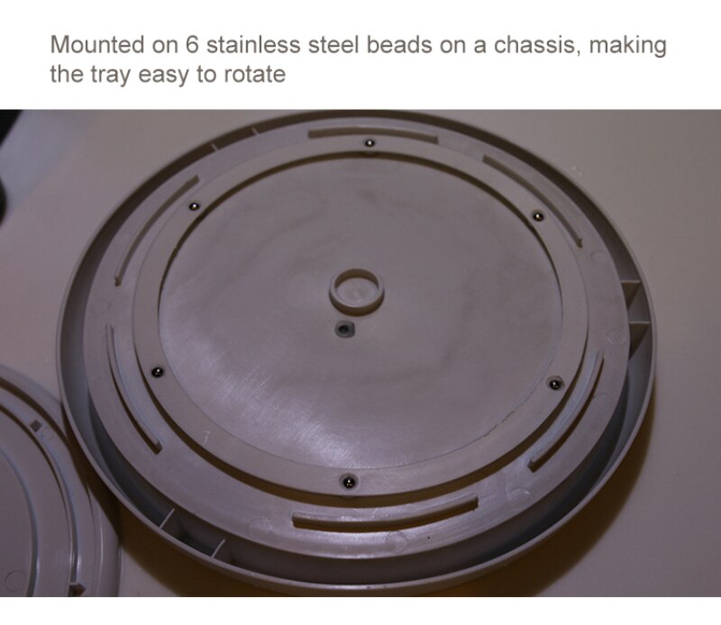 Rotating seasoning storage rack non-slip storage cabinet lazy turntable bandwidth base storage box kitchen storage tray