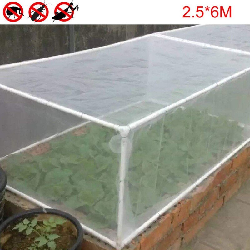 Insect Protection Net Garden Plant Protect Netting 10m*2.5m Grow Tunnel Fine Mesh For Vegetables Plants Fruits Anti-Insect Net