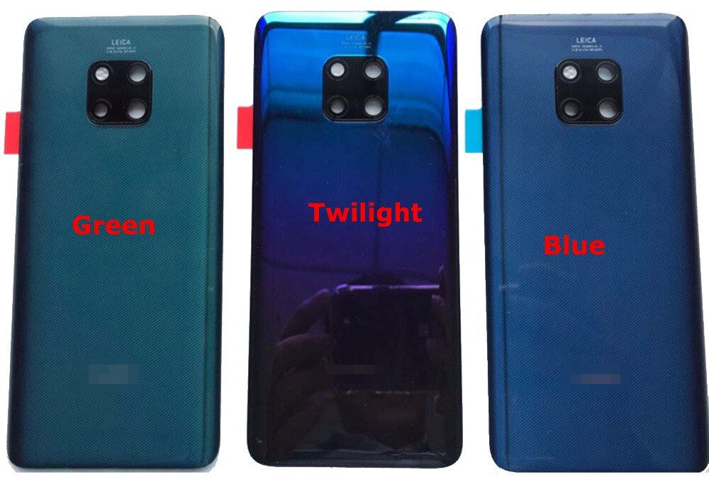 100% Orig 6.39 "Voor Huawei Mate 20 Pro LYA-AL00 LYA-L09 LYA-L29 Glas Achter Back Door Behuizing Batterij Deur cover + Lijm