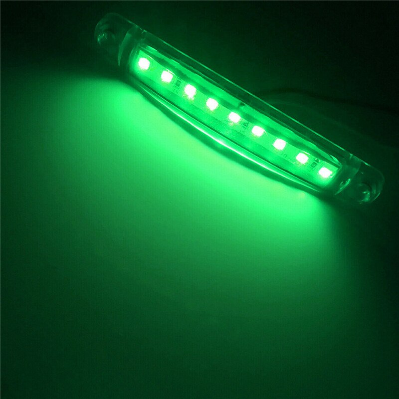 2 stk lastbil tilbehør led lys 24v lastbil lampe clearance lys strip 9 smd side markør led tilbehør til lastbil