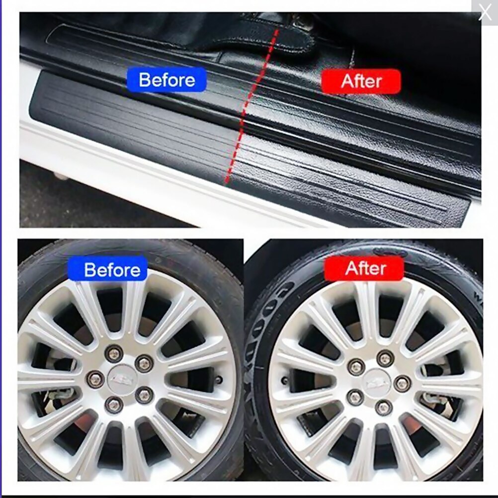 Multifunctional 120ml Auto Car Interior Cleaning Waxing Tire-wheel Dedicated Refurbishing Agent Cleaner