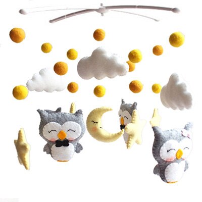 Barneseng holder klapper brakett diy seng hengende dekor materiale pakke leketøy gravid mamma håndlagde leker roterende baby krybbe seng leker: Diy materiale -tj275c
