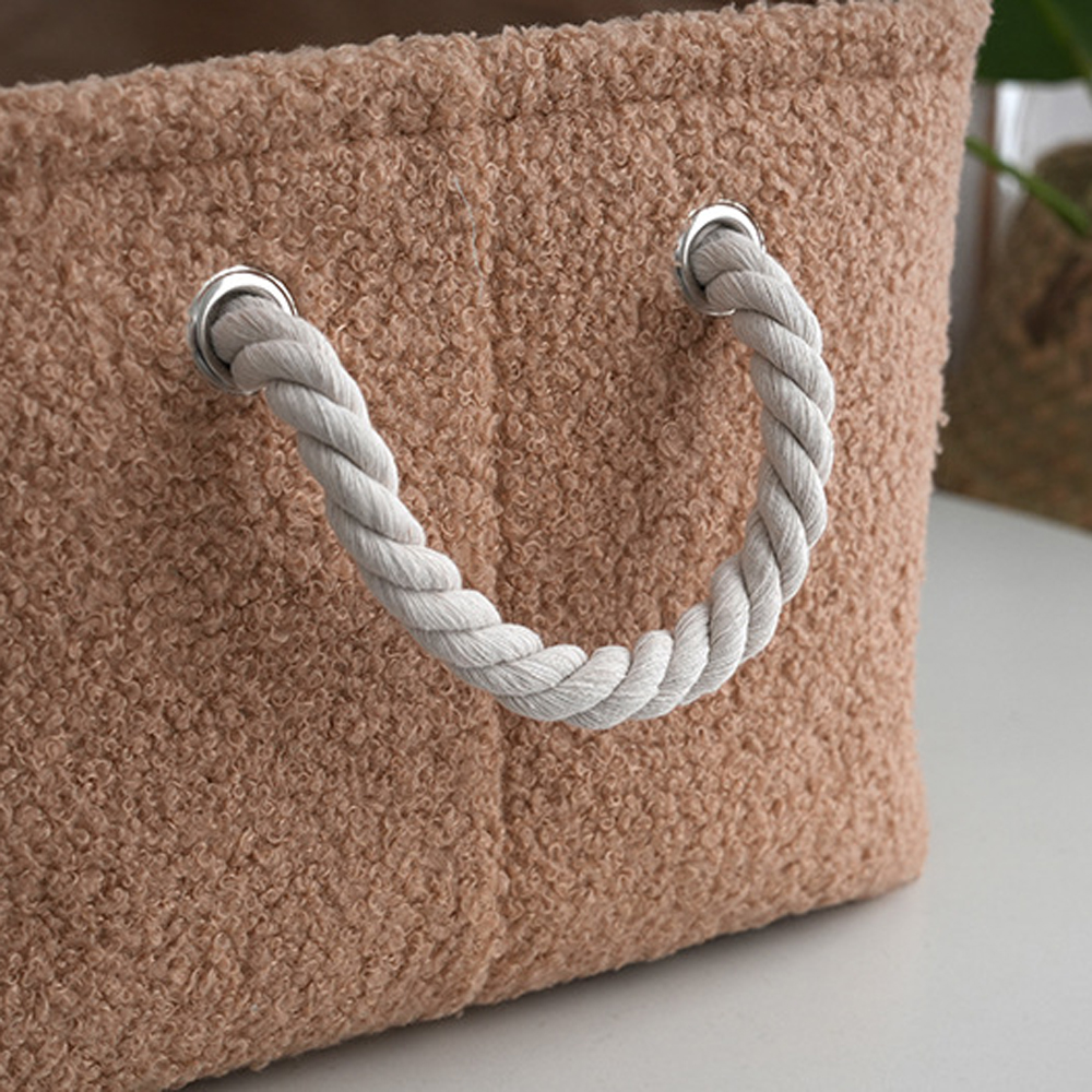 Plush Cute Pet Toys Cothes Storage Basket Dog Rectangle Bin Box Stuff Sundries Organize Baskets Case Home Tool