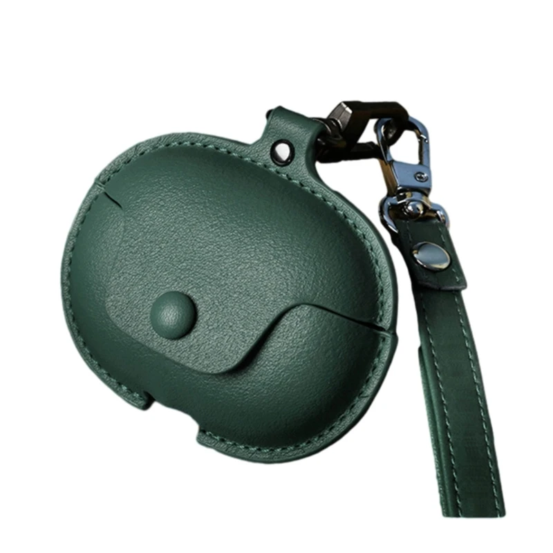 for Huawei FreeClip Case Leather Cover Waterproof Anti-Scratch Protective Earbuds Protector Soft Fit Accessories: dark green