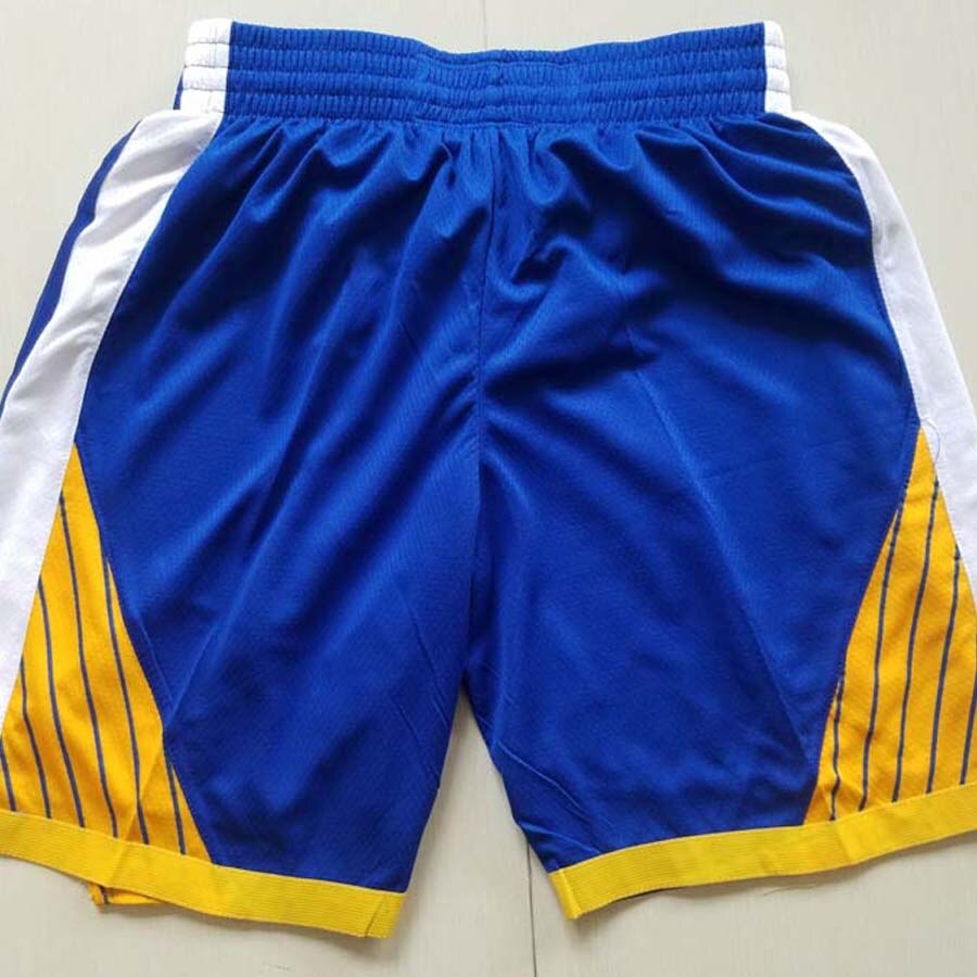 Men's America Basketball Golden State Movement Basket Shorts The embroidery: Blue / M