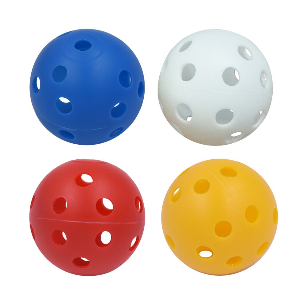 Pallina da golf vuota in plastica da 50 pezzi con sfera da golf vuota pratica accessori per la pratica del golf interno pallina da golf resistente leggera