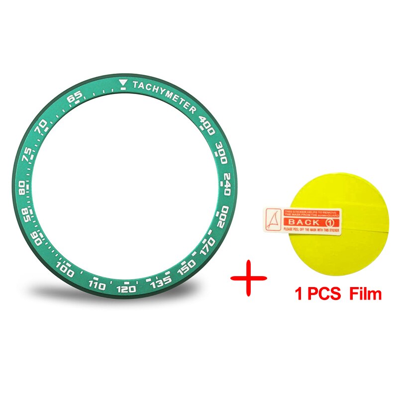 Stainless Steel Watch Bezel Ring For Huami Amazfit GTR 42mm Outer Edge Dial Scale Speed Tachymeter For GTR 47 Watch Case cover: Green- / For Amazfit GTR 42mm