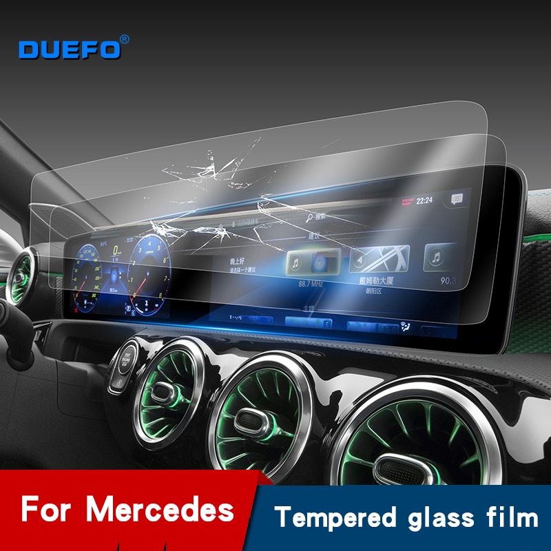 Beschermfolie voor het dashboard van de auto, geharde folie voor mercedes  w213 gle  w167 x167 glb  w247 interieurbediening, tpu-folie sticker