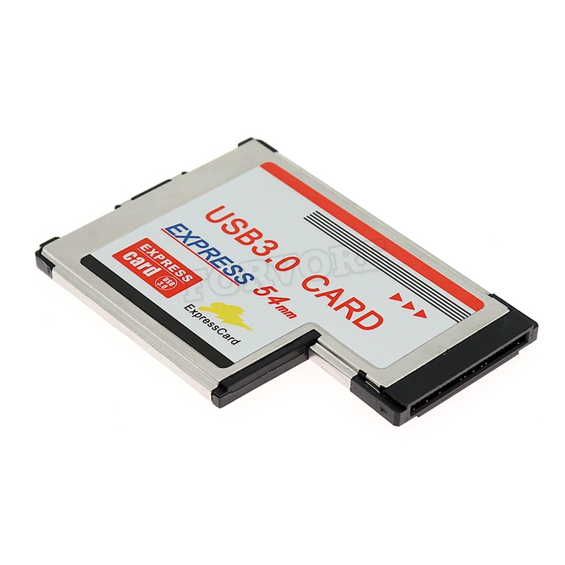 Carte ExpressCard 54 Mm Vers 2 Ports USB 3.0 - Compatible PC Portable Avec Slot ExpressCard - Plug-and-play - Alimentation Par Bus