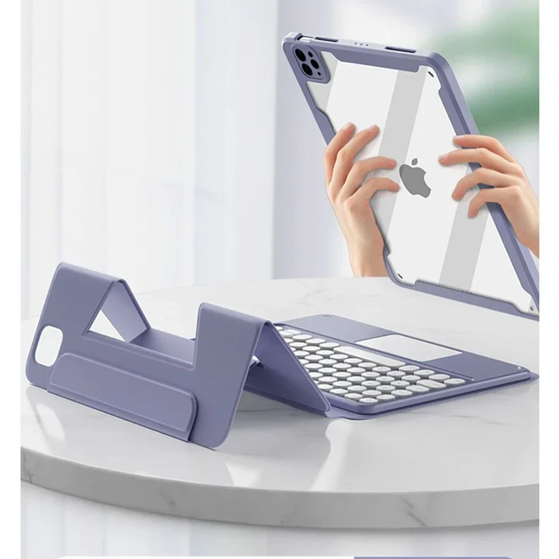 Funda magnética de rotación para iPad Air 6, 2024, 10,9, Air 4, 5, 10. ª generación, teclado 10,2, 7, 8, 9. ª, Air 3 Pro 11, funda con ratón gratis