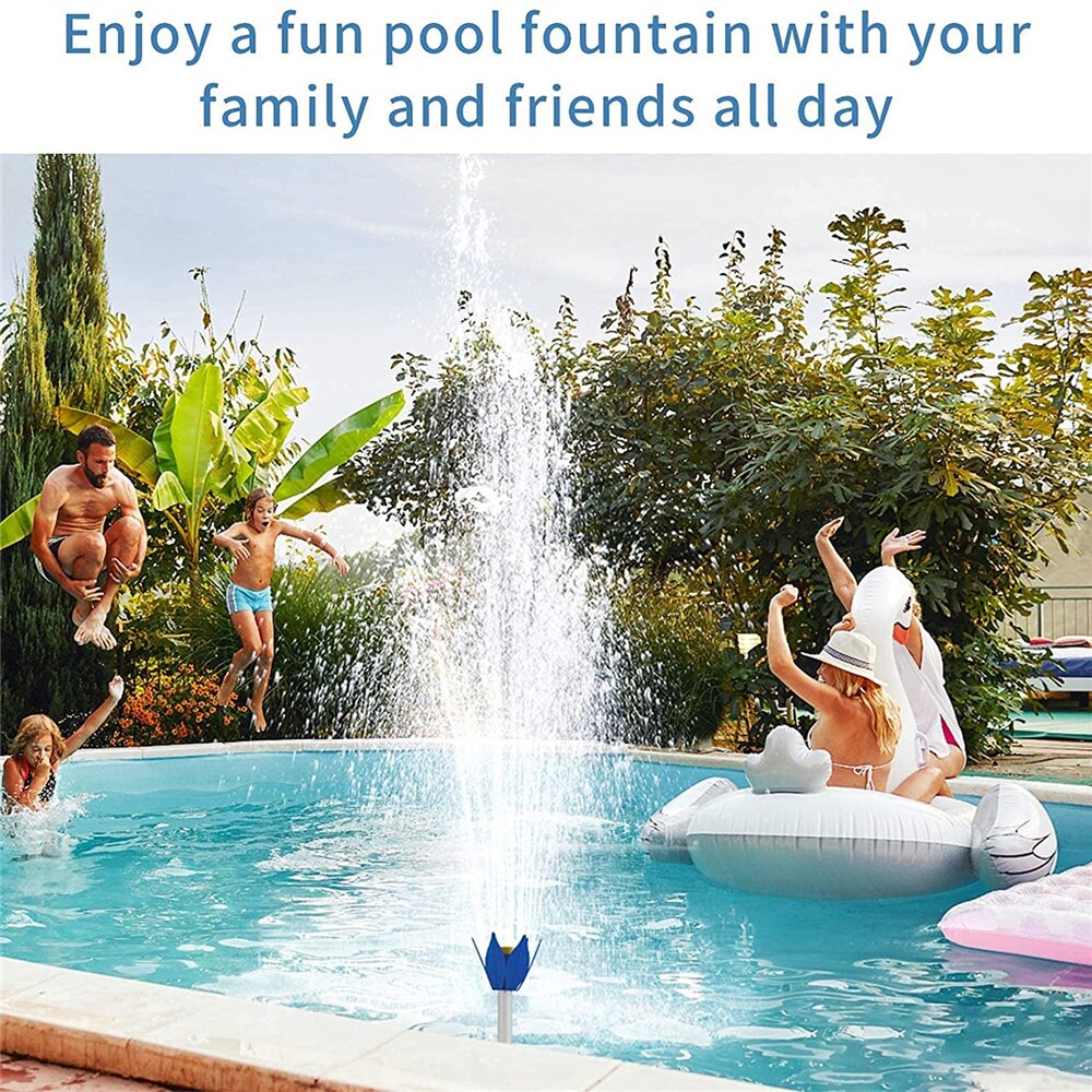 Pool Fountain Fun Water Sprinkler Above In-ground Swimming Pool Waterfalls Spray Pond Swimming Pool Accessories Decor