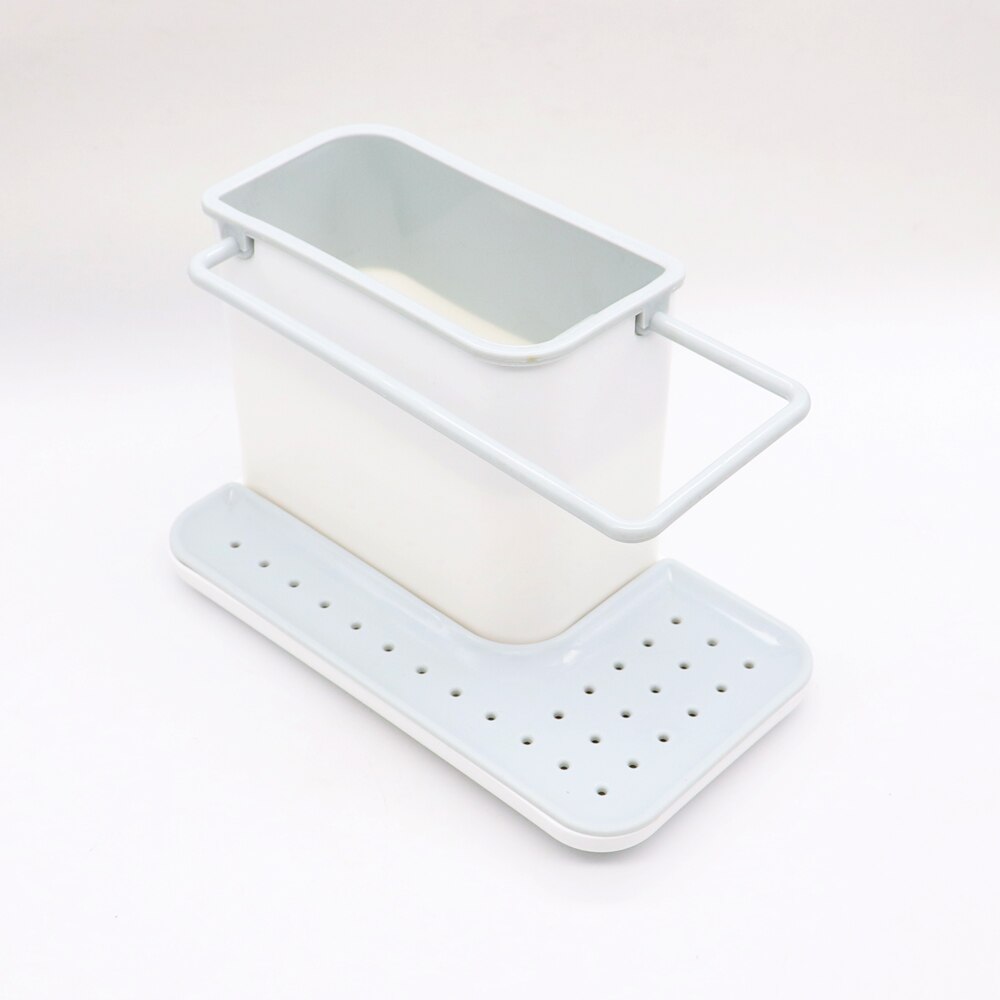Plastic Racks Organizer Caddy Storage Kitchen Sink Utensils Holders Drainer Integrated Drainer Good Kitchen Tool: Gray