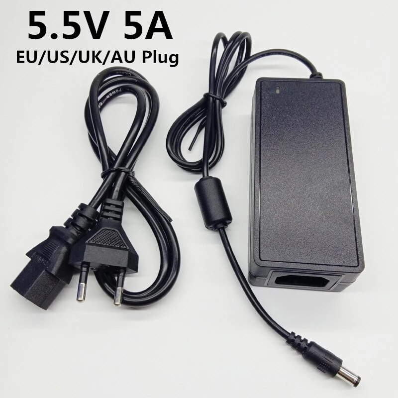 5.5 V 5A Universele Ac Dc Power Adapter Supply Unit Switching Adapter 5.5V5A Converter 220V Naar 5.5 Volt 5.5mm * 2.1-2.5Mm