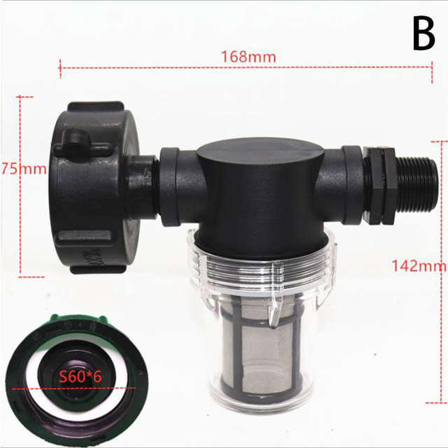 IBC Tank Lid Coarse Threaded Cap Adapter Connector IBC Ton Barrel Accessories Ton Barrel Cover 25mm 32mm Chemical Barrel Cover: B