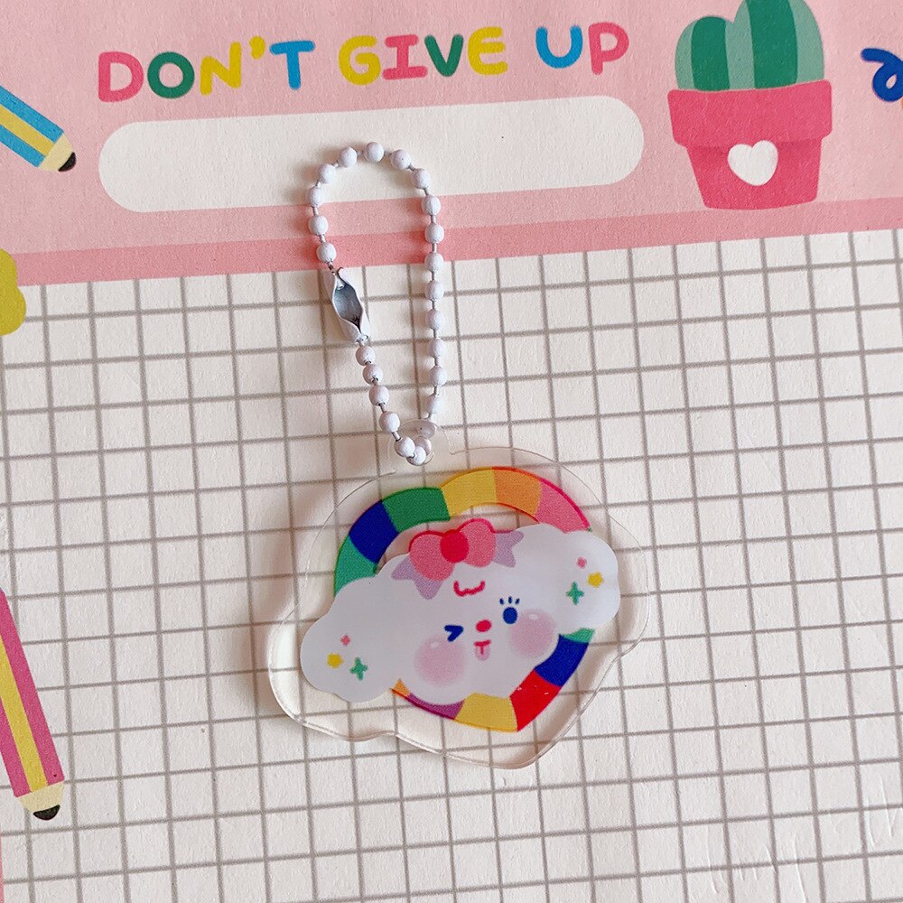 Milkjoy Bentoy Kawaii Keychain Travel Tag Girls Key Chain Bag Pendant Children Bag Accessories: 1