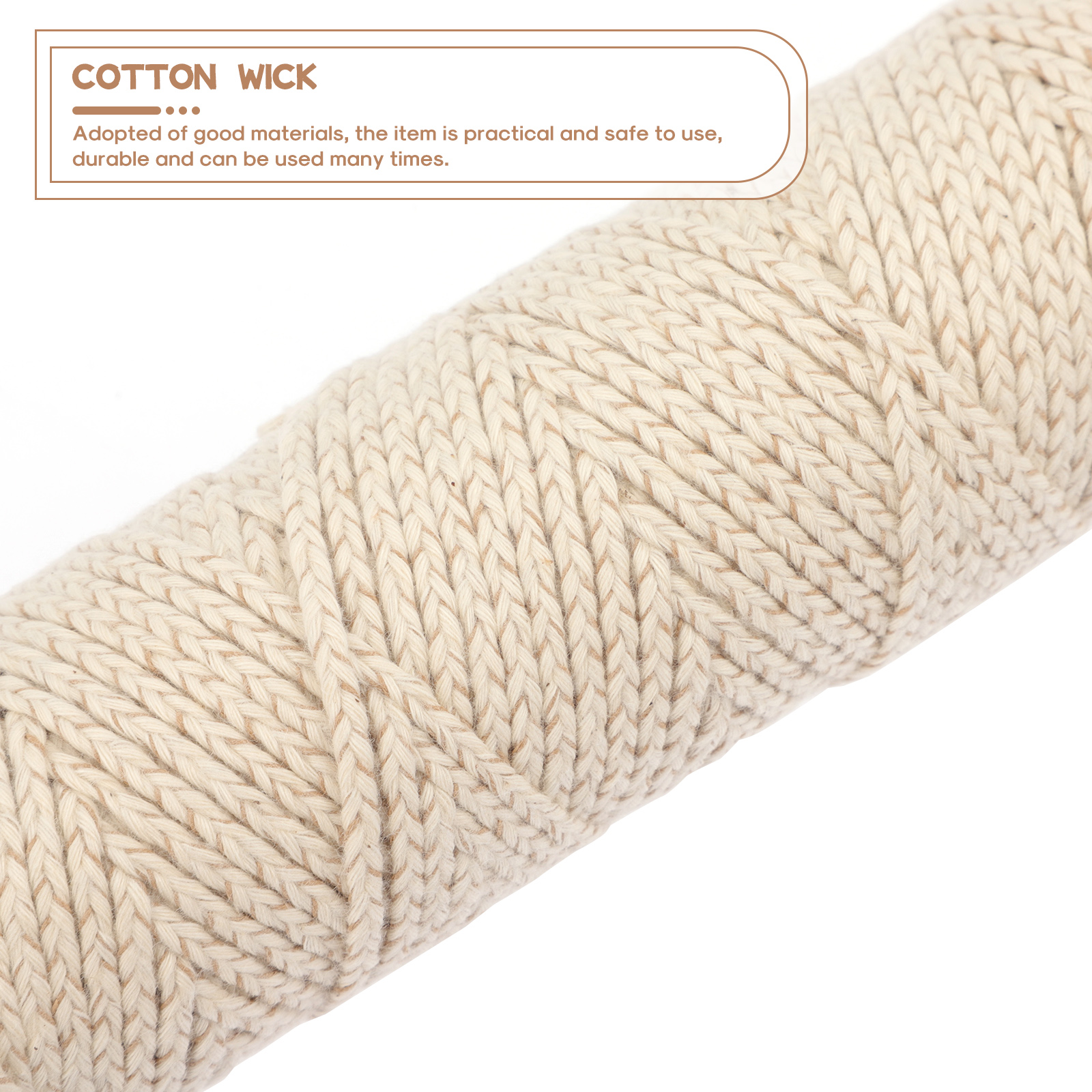 1 Roll DIY Cotton Candle Wicks 150m Wicks for Candle Making Cotton Wicks