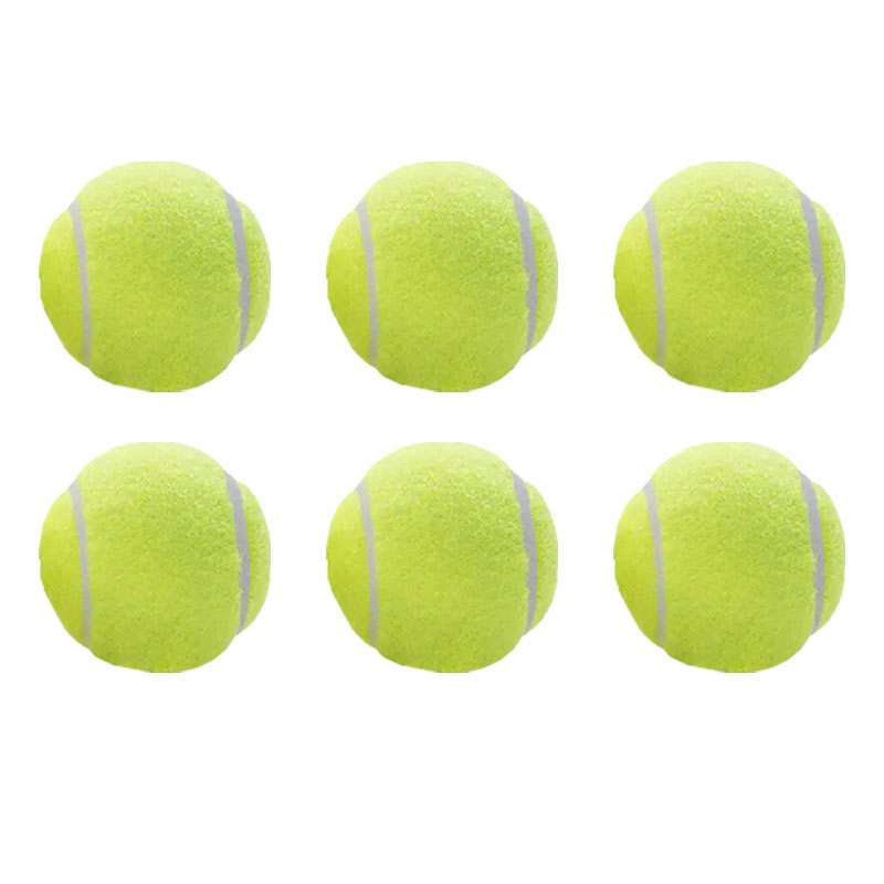 1/3/6 Stück Tennisball, verschleißfest, hochelastisch, Trainingsball, Tennis für das Ausbildung, elastische Faser, Gummi, draussen-Tennis: Elfenbein