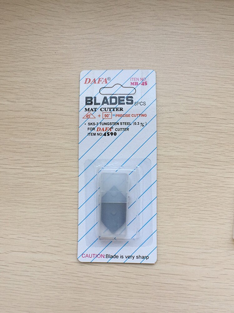 DaFa 45 Degree and 90 Degree Mat Cutter (1 Cutters + 3 Spare Blades) Utinity Knife Frame Knives: Blades