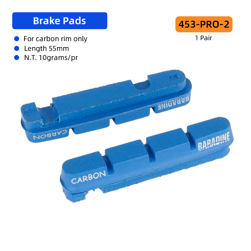 Road Brake Pads Cartridge type for V-Brake Cantilever Low Wear Tear Carbon Rim Stopper BMX Road Bike Brake Shoes Inserts: VIOLET/紫罗兰