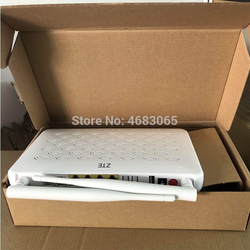 ZTE F660W 5.2 Version ZTE GPON ONU 4FE+2TEL+USB+WIFI With Patchcord, English Firmware Optical Network Terminal