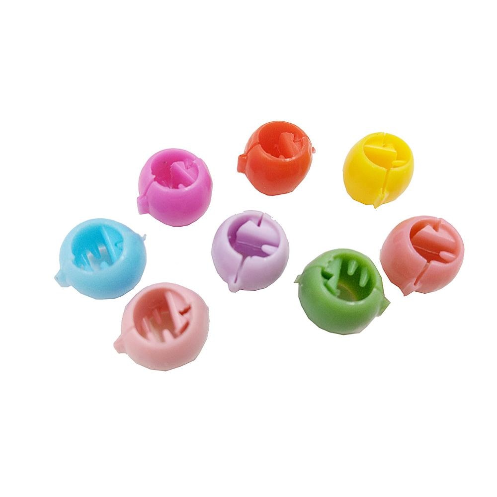 20 pz mini Artiglio Dei Capelli Pinze per Le Donne Ragazze Carino Colori Della Caramella di Plastica Forcelle Trecce di Capelli Creatore Perline Copricapi Dei Capelli accessori