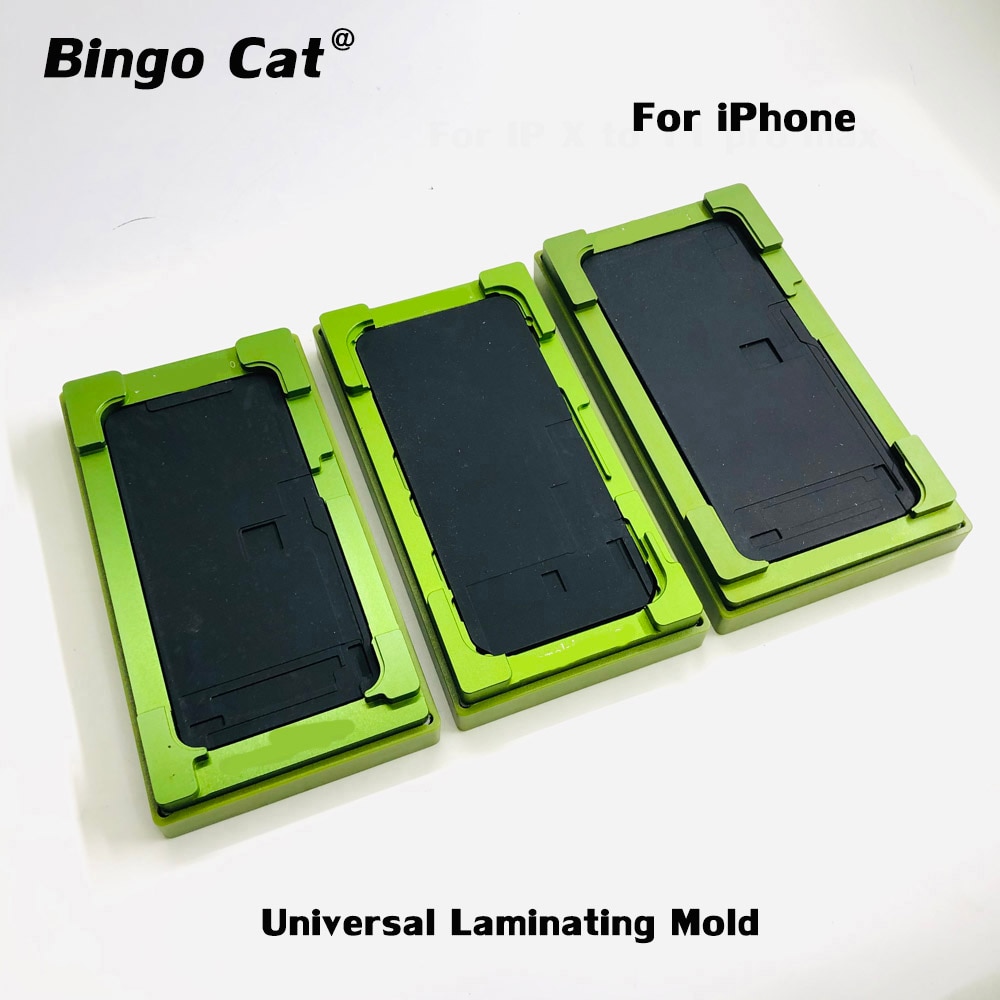 2 In 1 Universele Lamineren Mold Voor Iphone 13 11 12 Pro X Xs Max Oca Glass Lcd Touch Screen alignment Mould Lijm Locatie Mat